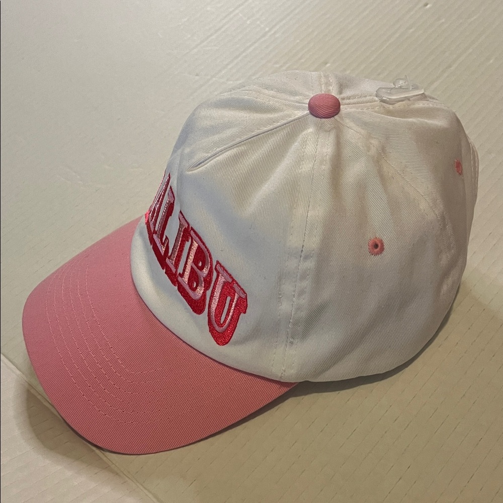 White and Pink Malibu Cap NWT - Picture 8 of 14